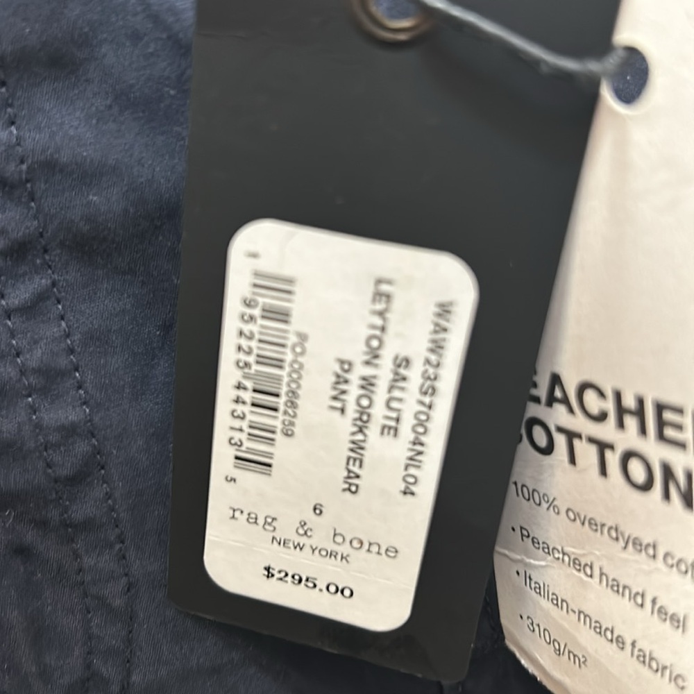 rag & bone Leyton Salute Workwear Pants Size 6 NWT - Picture 11 of 11